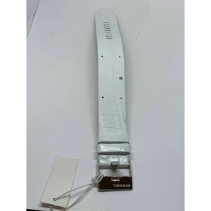 Authentic Diesel 24mm White leather watch Band L49